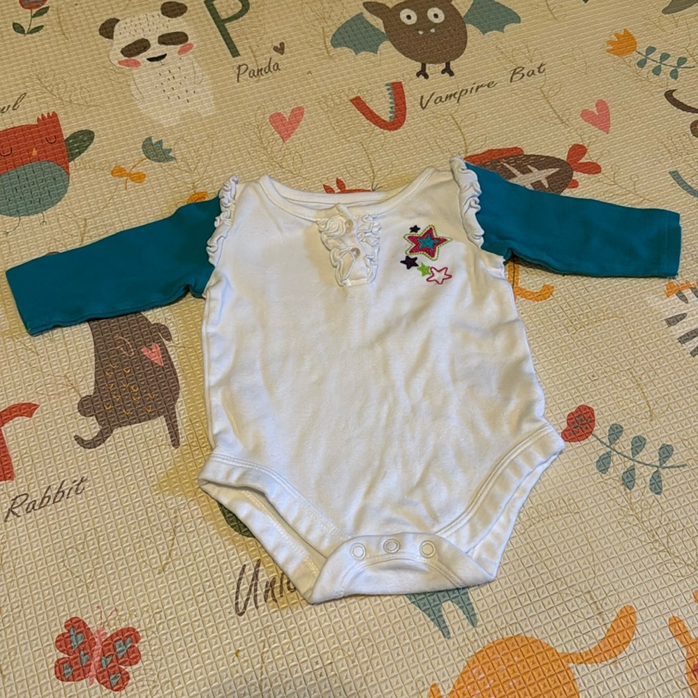 0-3 Month Long-Sleeved Onesie